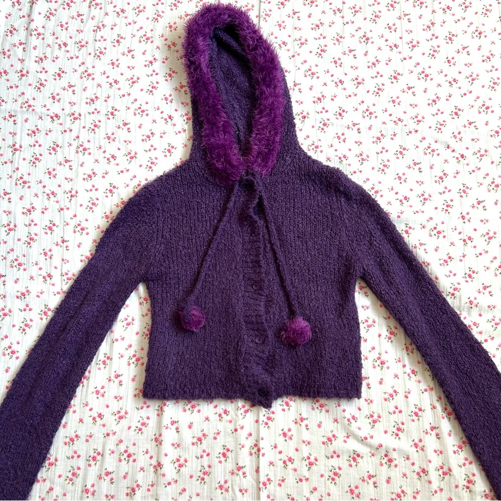 🌷Unif Fuku Purple Cardigan